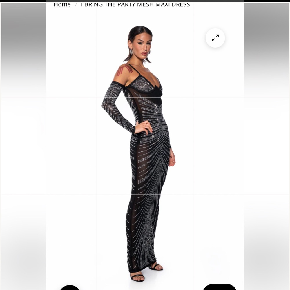 AKIRA, I bring the party embellished maxi dress